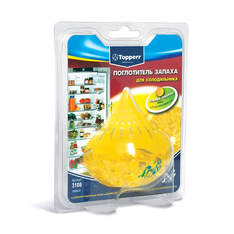 Аксессуар Topperr 3108 (поглотитель запаха для холодильников, лимон)-0
