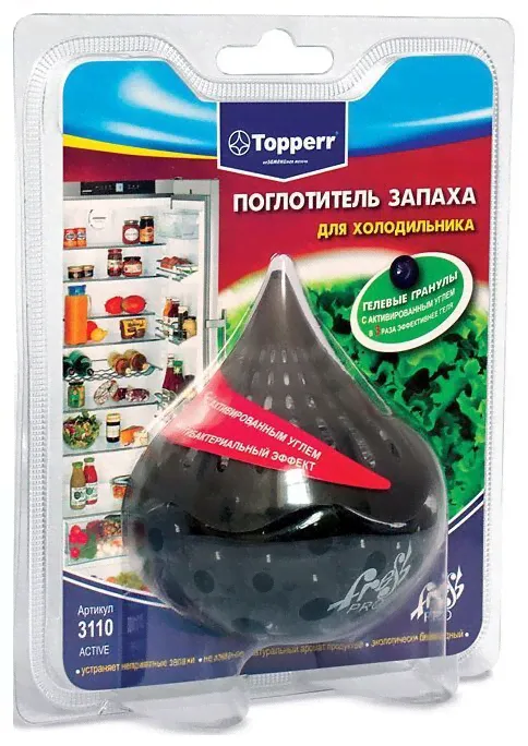 Поглотитель запаха для холодильника Topperr Active 3110, гелевый