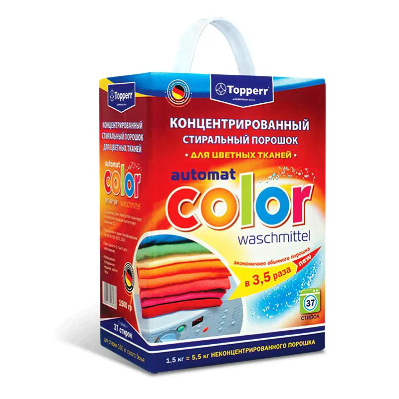 Аксессуар Topperr 3204 Color 1208970 (концентрированный стиральный порошок для цветных тканей, 1.5 кг)