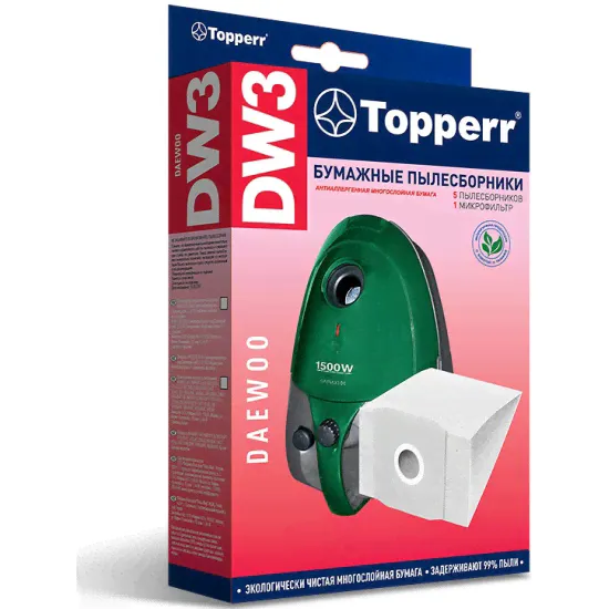 Пылесборник TOPPERR для пылесосов DAEWOO DW3-0