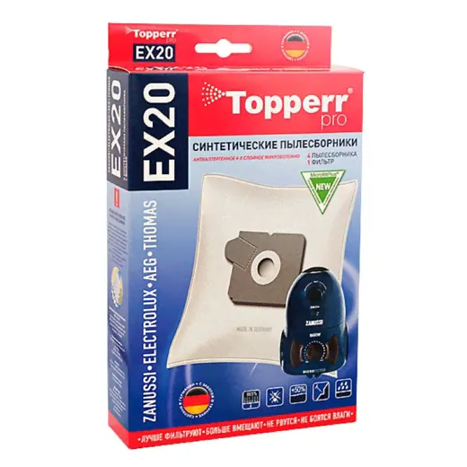 Синтетический пылесборник Topperr Pro EX 20 для пылесосов-0