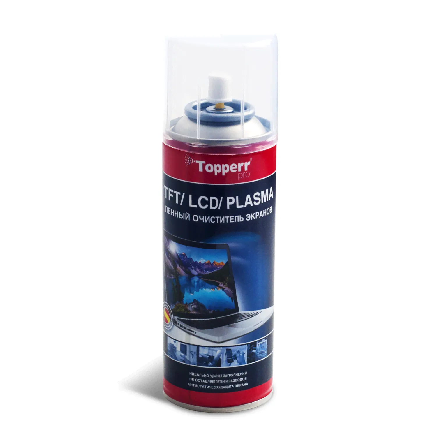 3040 Topperr Pro Очиститель для TFT, LCD, PLASMA спрей - активная пена, 200 мл.-0